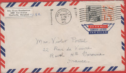 STATI UNITI - UNITED STATES - USA - US - 1961 - 15c Air Mail - Viaggiata Da Hyattsville Per Revel, France - Lettres & Documents