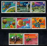 Paraguay 1977 Mi# 2893-2900, Block 294-295 ** MNH - US Space Exploration - Amérique Du Sud