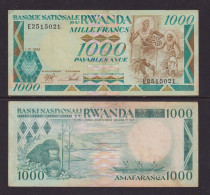 RWANDA - 1988 1000 Francs AUNC/XF Banknote - Rwanda