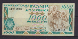 RWANDA - 1988 1000 Francs AUNC/XF Banknote - Ruanda