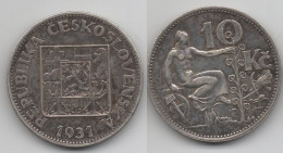 +  TCECOSLOVAQUIE  +  10  KORUN 1931 + - Czechoslovakia