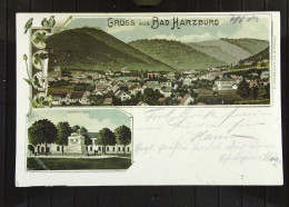 DR: AK "Gruss Aus..." BAD HARZBURG Mit Ortsansicht Und Denkmalplatz Vom 7.6.1903 Mit 5 Pf Germania Knr: 70 - Saluti Da.../ Gruss Aus...