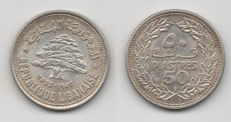 +  LIBAN + 50 PIASTRES 1952 + - Lebanon