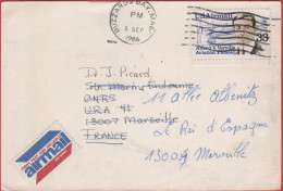 STATI UNITI - UNITED STATES - USA - US - 1986 - 33c Alfred V. Verville Air Mail -Viaggiata Da Buzzards Bay Per Marseille - Brieven En Documenten