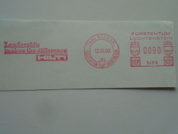 D200520    Red  Meter Stamp  Cut -EMA - Freistempel-  Liechtenstein  SCHAAN   HILTI    1999 - Franking Machines (EMA)
