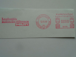 D200520    Red  Meter Stamp  Cut -EMA - Freistempel-  Liechtenstein  SCHAAN   HILTI    1999 - Franking Machines (EMA)