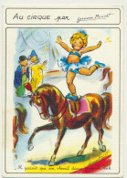 Carte Fantaisie - Le Cirque - Il Parait Que Son Cheval Danse... - Illustrateur BOURET - Bouret, Germaine