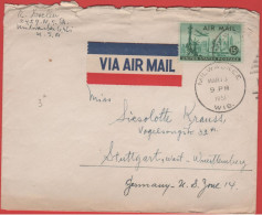 STATI UNITI - UNITED STATES - USA - US - 1951 - 15c Air Mail - Viaggiata Da Milwaukee Per Stuttgart, West Germany - Storia Postale