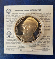 Coins Yugoslavia 1980 1000 Dinara Tito's Death ZM KM# 78a Schön# 74a - Joegoslavië