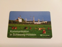 Germany  - A 20/91 Kommunikation In Schleswig-Holstein  Schiff Ship Kuh Cow  2. Auflage - A + AD-Series : Werbekarten Der Dt. Telekom AG