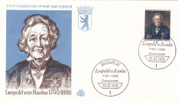 BERLIN:LEOPOLD VON RANKE, PĂRINTELE HISTORIOGRAFIE GERMANE, 1795-1886, PLIC, (COVER), UNUSED, 1970, FIRST EDITION, - Storia Postale