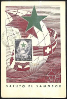 1953 Esperanto On A Matching Card With A Commemorative Cancel CM, VF - Tarjetas – Máxima