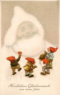 73837621 Zwerge Dwarfs Nains Glueckwunsch Zum Neujahr - Fairy Tales, Popular Stories & Legends