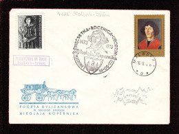 1973 Nicolaus Copernicus - Stagecoach Mail_CZA_07_ MALBORK - Storia Postale