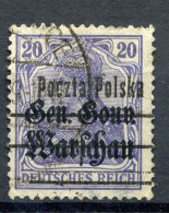 Poland -Pologne-Polen Fischer Nr 12 Error  B 4 Fehlender Balken - Used Stamps