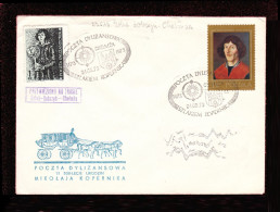 1973 Nicolaus Copernicus - Stagecoach Mail_CZA_13_ CHELMZA - Lettres & Documents