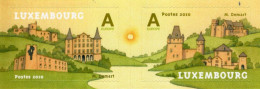 Luxembourg - 2010 - Castles Of Eischtal Valley - Mint Self-adhesive Stamp Set (se-tenant Pair) - Nuevos