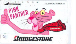 Télécarte Japon * CARTOON * PINK PANTHER  (29) * BD * COMICS * MOVIE CINEMA ANIME * PHONECARD JAPAN * TK BRIDGESTONE - Comics