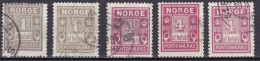 NO707 – NORVEGE - NORWAY – POSTAGE DUE / SHADES – 1898-1915 – MI # 1/2 USED 19,50 € - Oblitérés