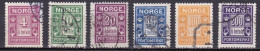 NO715 – NORVEGE - NORWAY – POSTAGE DUE – 1921/27 – SC # J7/12 USED 72 € - Used Stamps