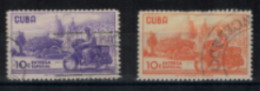 Cuba - Express - "Facteur Motocycliste" - Série Oblitérée N° 26 à 27 De 1960 - Eilpost