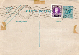 MONACO -- MONTE CARLO -- Entier Postal -- Carte Postale -- Prince Louis II -- 40 C. Bleu Sur Verdâtre  (1927) - Entiers Postaux