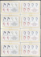 1968 Pair Hero Blocks Miniature Sheets (Two Blocks) 4X, AfordableVF. MNH - Gebraucht