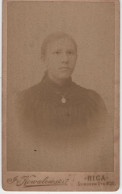 Latvia Riga, Small Visit Cabinet Card - Lettonie