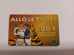 Prepaid Card Calling Card  - Esso Tiger  - TCI - Kanada