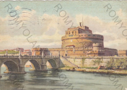 CARTOLINA  ROMA,LAZIO-CASTEL S.ANGELO-STORIA,MEMORIA,CULTURA,RELIGIONE,IMPERO ROMANO,BELLA ITALIA,VIAGGIATA 1965 - Castel Sant'Angelo