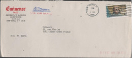 STATI UNITI - UNITED STATES - USA - US - 1986 - 44c Junipero Serra - Air Mail - Eminence - Viaggiata Da New York Per Nîm - Covers & Documents