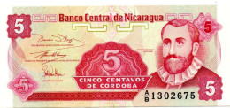 NICARAGUA  Billet Banque 5 Centavos Bank-note Banknote - Nicaragua