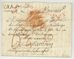 94 BRUXELLES Pour Marburg Allemagne Au Duc De Looz Lettre D'un Nomble Francais émigré Revolution St Leger - 1792-1815: Départements Conquis