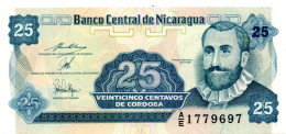 NICARAGUA  Billet Banque 25 Centavos Bank-note Banknote - Nicaragua