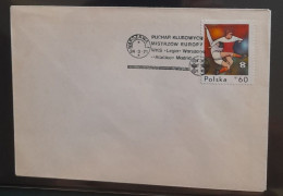 POLOGNE POLSKA FDC 1971 UEFA CUP  LEGIA  ATHLETICO MADRID  FOOTBALL FUSSBALL SOCCER CALCIO FOOT VOETBOL FUTBOL - Briefe U. Dokumente