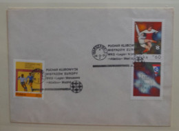 POLOGNE POLSKA FDC 1971 UEFA CUP  LEGIA  ATHLETICO MADRID  FOOTBALL FUSSBALL SOCCER CALCIO FOOT VOETBOL FUTBOL - Lettres & Documents