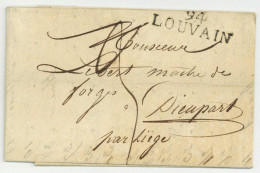 94 LOUVAIN Pour Dieupart Lebert Maitre De Forges 1814 - 1792-1815: Veroverde Departementen