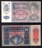 AUSTRIA 10 CORONE 1919 PIK 51 MB - Oesterreich