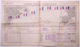Bateau Compagnie Générale Transatlantique.Paquebot Savoie.Extrait Du Journal De Bord.New-York Au Havre.6 Août 1908. - Otros & Sin Clasificación