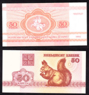 BIELORUSSIA 50 KAPEEK 1992 PIK 1 FDS - Belarus