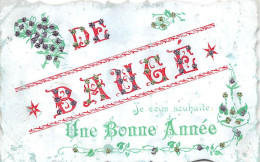 Baugé        49       Fantaisie.   De Baugé. Bonne Année   - Paillettes - (voir Scan) - Other & Unclassified