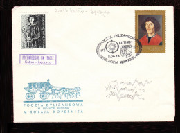 1973 Nicolaus Copernicus - Stagecoach Mail_CZA_18_ KUTNO - Briefe U. Dokumente