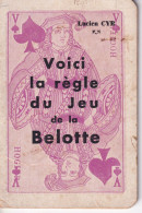 Règlement Du Jeu De La BELOTTE - Petit Livret - Speelkaarten