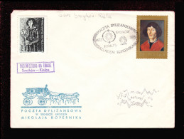 1973 Nicolaus Copernicus - Stagecoach Mail_CZA_25_ SMYKOW - Briefe U. Dokumente