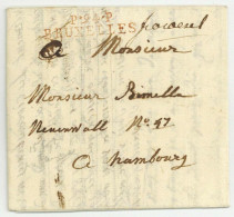 P.94.P. BRUXELLES Franco Wesel Pour Hamburg - 1792-1815 : Departamentos Conquistados