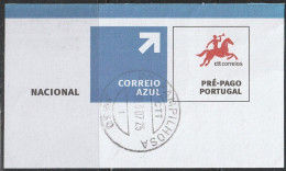 Fragment - Postmark PAMPILHOSA -|- Correio Azul. Pré-Pago / Prepaid Blue Mail - Usado