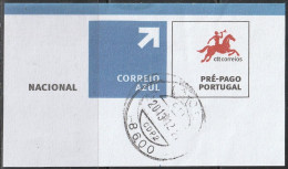 Fragment - Postmark LAGOS -|- Correio Azul. Pré-Pago / Prepaid Blue Mail - Used Stamps