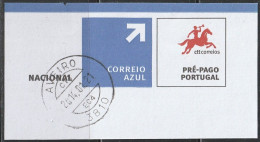 Fragment - Postmark AVEIRO -|- Correio Azul. Pré-Pago / Prepaid Blue Mail - Gebraucht