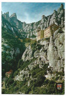 EL MONASTERIO Y AEREO DEL LLOBREGAT / THE MONASTERY AND AERIAL OF THE LLOBREGAT.- MONTSERRAT - BARCELONA - CATALUNYA. - Holy Places