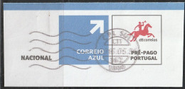 Fragment - Postmark CPL SUL -|- Correio Azul. Pré-Pago / Prepaid Blue Mail - Gebruikt